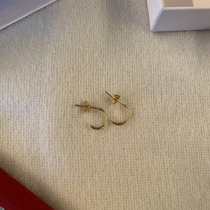 Agape Elena Earrings, 24K Gold Plated